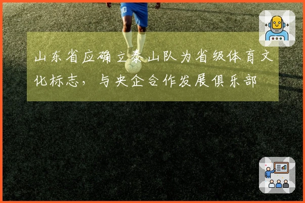 山东省应确立泰山队为省级体育文化标志，与央企合作发展俱乐部